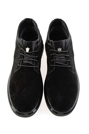 Siyah Hakiki Deri Erkek Casual Ayakkabı E01080216602