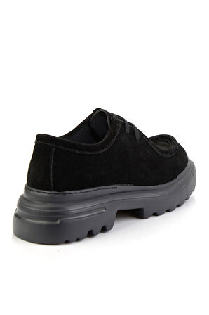 Siyah Hakiki Deri Erkek Casual Ayakkabı E01080220602