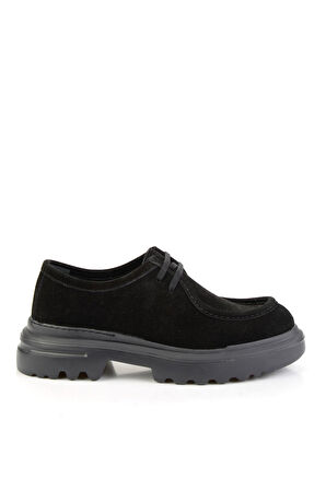 Siyah Hakiki Deri Erkek Casual Ayakkabı E01080220602