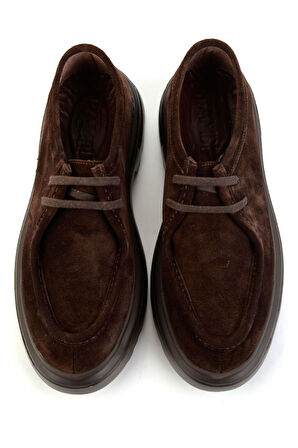 Kahve Hakiki Deri Erkek Casual Ayakkabı E01080220602