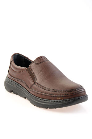 Kahve Hakiki Deri Erkek Casual Ayakkabı E01081000503