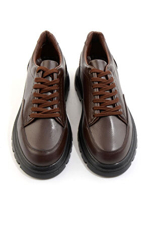 Kahve Hakiki Deri Erkek Casual Ayakkabı E01089000140