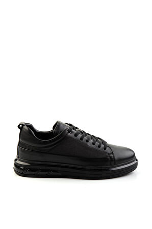 Siyah Leather Erkek Casual Ayakkabı E01080126303