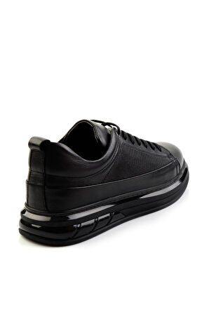 Siyah Leather Erkek Casual Ayakkabı E01080126303