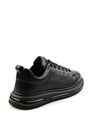Siyah Hakiki Deri Erkek Sneaker E01080257903