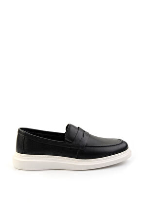 Siyah Leather Erkek Casual Ayakkabı E01081010103