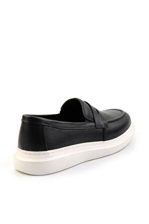 Siyah Leather Erkek Casual Ayakkabı E01081010103