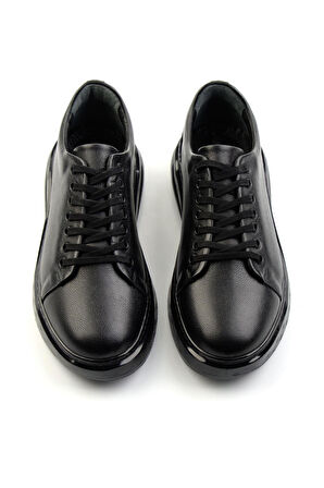Siyah Leather Erkek Sneaker E01081010303