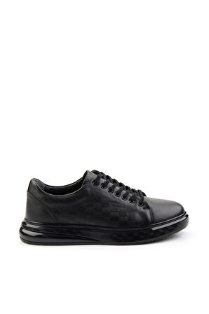 Siyah Leather Erkek Sneaker E01081100303