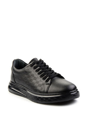 Siyah Leather Erkek Sneaker E01081100303