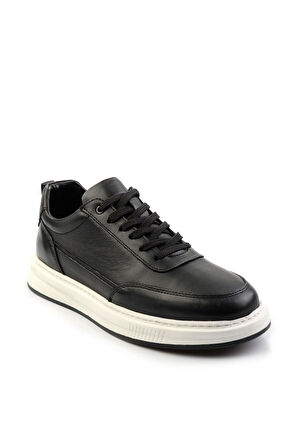 Siyah Leather Erkek Casual Ayakkabı E01082000503