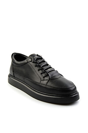Siyah Leather Erkek Casual Ayakkabı E01082011503