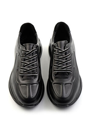 Siyah Leather Erkek Sneaker E01084212003