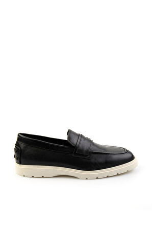 Siyah Leather Erkek Casual Ayakkabı E01087113103