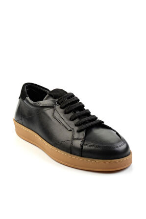 Siyah Leather Erkek Casual Ayakkabı E01087114803
