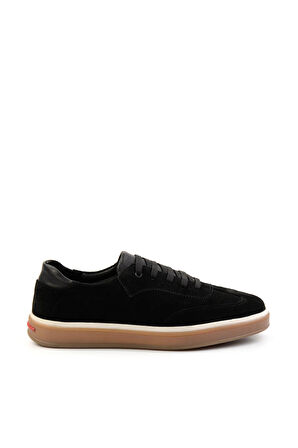 Siyah Leather Erkek Casual Ayakkabı E01084441202