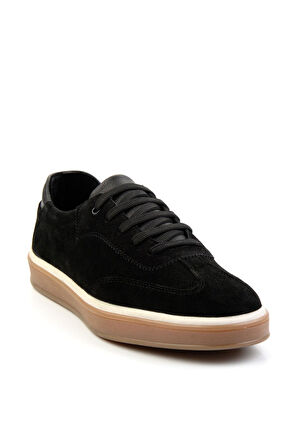 Siyah Leather Erkek Casual Ayakkabı E01084441202