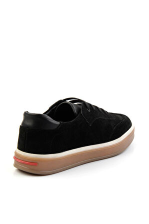 Siyah Leather Erkek Casual Ayakkabı E01084441202