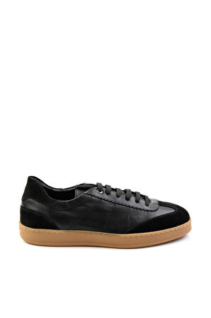 Siyah Leather Erkek Sneaker E01087114702