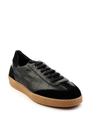 Siyah Leather Erkek Sneaker E01087114702