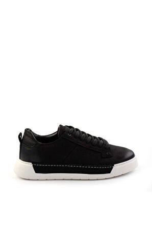 Siyah Leather Erkek Casual Ayakkabı E01089000301