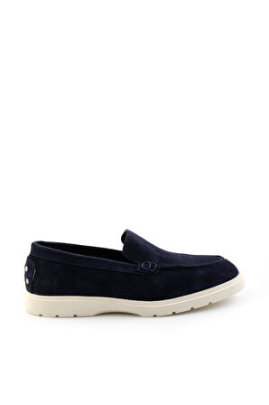 Lacivert Leather Erkek Loafer Ayakkabı E01087112702