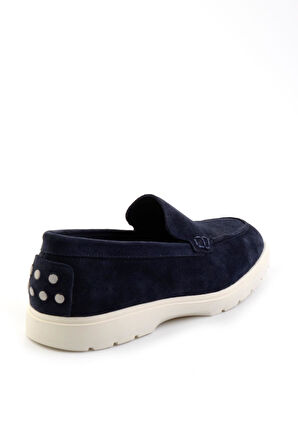 Lacivert Leather Erkek Loafer Ayakkabı E01087112702