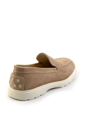Bej Leather Erkek Loafer Ayakkabı E01087112702