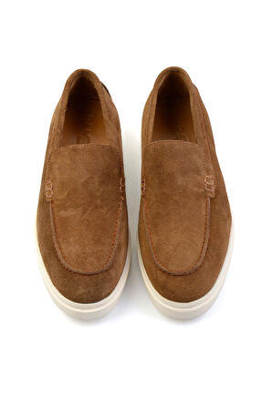 Taba Hakiki Deri Erkek Loafer Ayakkabı E01087112702