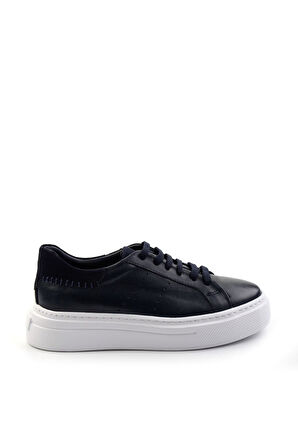 Lacivert Leather Erkek Sneaker E01087114303