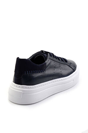 Lacivert Leather Erkek Sneaker E01087114303