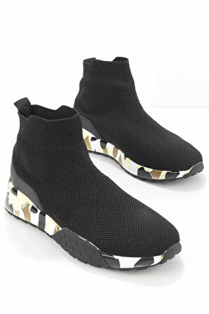 Siyah Triko  Erkek Sneaker E01122040082