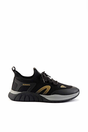 Siyah Sarı  Erkek Sneaker E01175524217