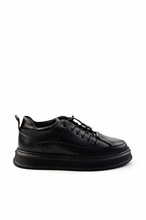 Siyah Leather Erkek Casual Ayakkabı E01194013141