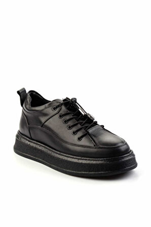 Siyah Leather Erkek Casual Ayakkabı E01194013141