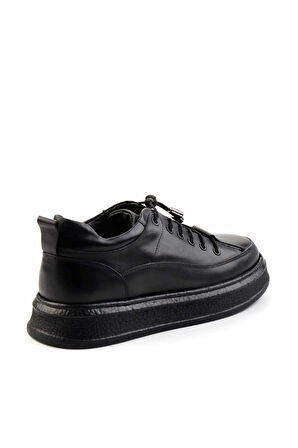 Siyah Leather Erkek Casual Ayakkabı E01194013141