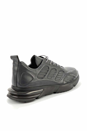 Gri Hakiki Deri Erkek Sneaker E01200200303