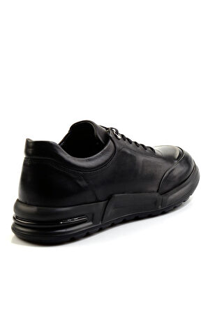 Siyah Hakiki Deri Erkek Casual Ayakkabı E01307274503