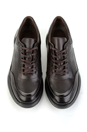 Kahve Hakiki Deri Erkek Casual Ayakkabı E01307274503