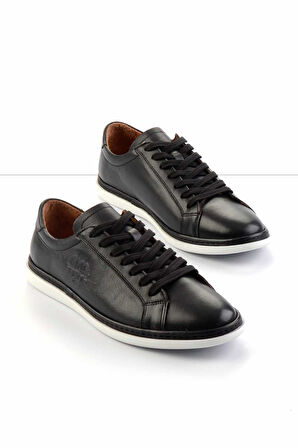 Siyah Leather Erkek Casual Ayakkabı E01304005243