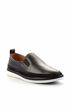 Siyah Leather Erkek Casual Ayakkabı E01304020143