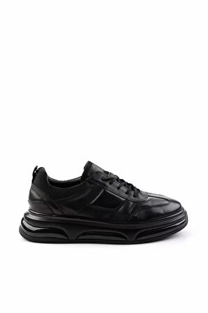 Siyah Leather Erkek Sneaker E01307257343