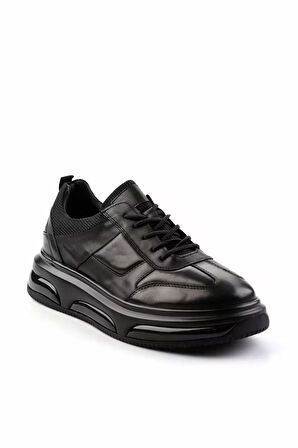 Siyah Leather Erkek Sneaker E01307257343