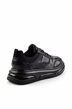 Siyah Leather Erkek Sneaker E01307257343