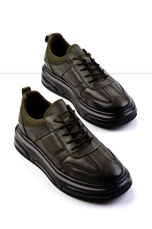 Haki Leather Erkek Sneaker E01307257343