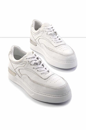Beyaz Leather Erkek Sneaker E01310112903