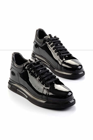 Siyah Hakiki Deri Erkek Sneaker E01310108908