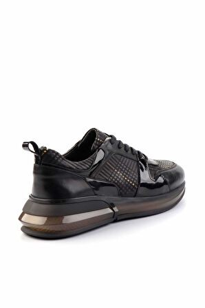 Siyah Siyah Leather Erkek Sneaker E01310020103