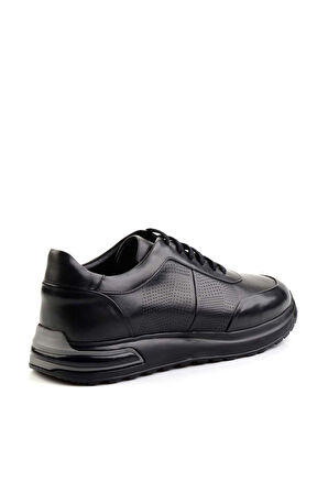 Siyah Hakiki Deri Erkek Sneaker E01310108541