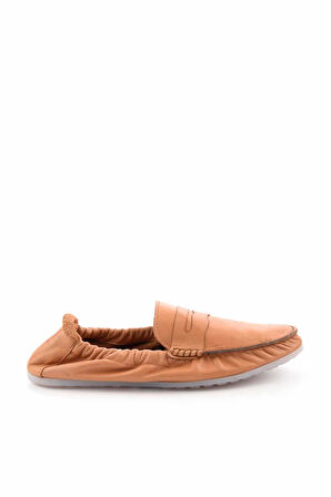 Taba Hakiki Deri Erkek Loafer Ayakkabı E01323092003